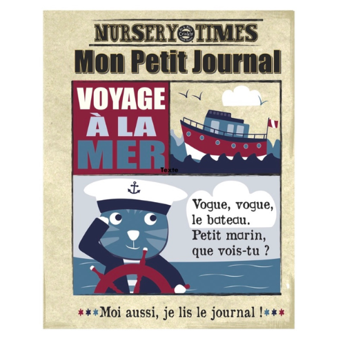 Livre en tissu | Voyage à la mer